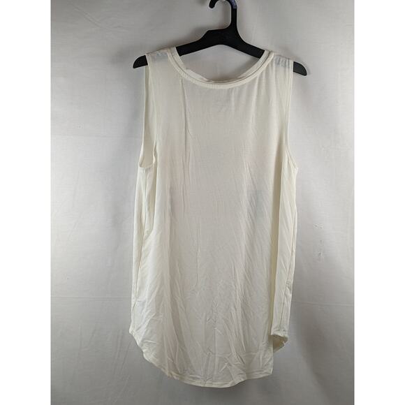 Happy Mama‎ Graphic Maternity Tank Top Ingrid Isabel Cream Pastel Layer Shirt XS - Picture 6 of 6